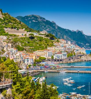 A view of the Amalfi Coast.
