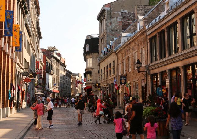 Street view in Montreal, Canada