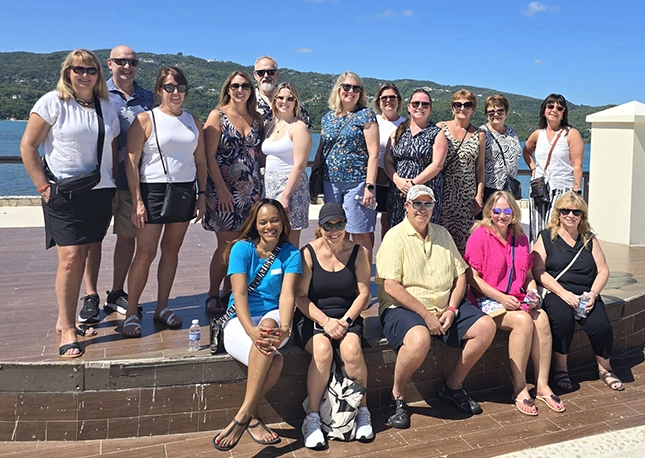 Group of travel advisors in Jamaica