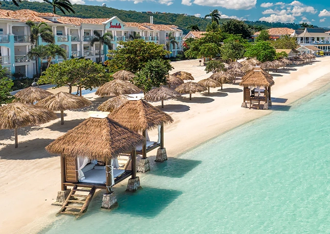 Sandals Montego Bay, Jamaica beach view