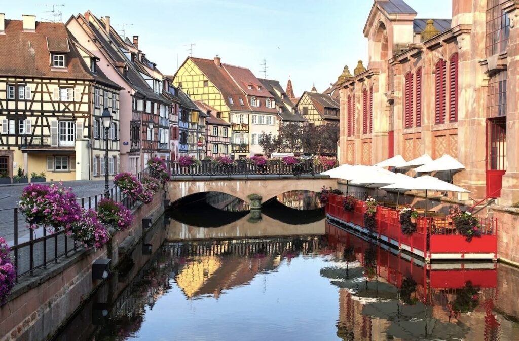 Charming small town in France
