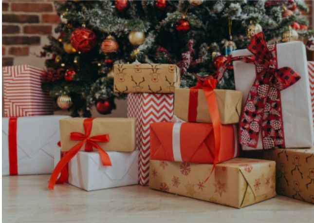 Presents under a Christmas Tree