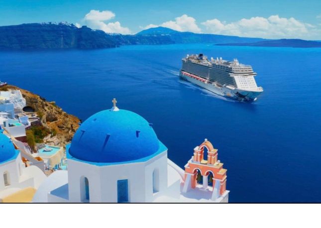 Cruiseship in Greece
